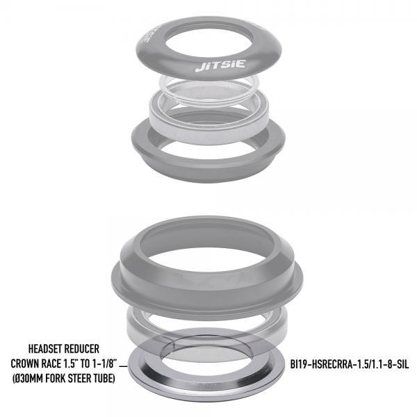 Reductor dirección Crown Race 1.5" a 1 1/8" Reductor dirección Crown Race 1.5" a 1 1/8" - Imagen 2