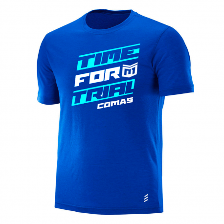 Camiseta casual azul camiseta-casual-azul-comas