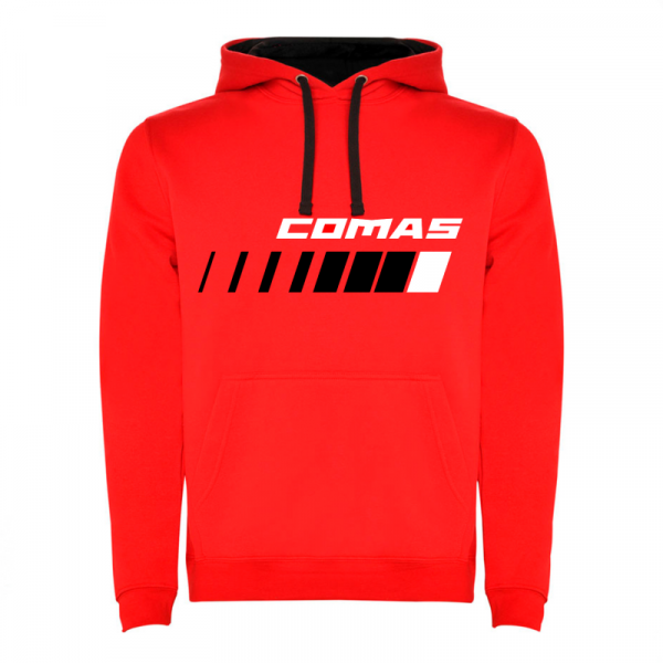 Sudadera roja comas